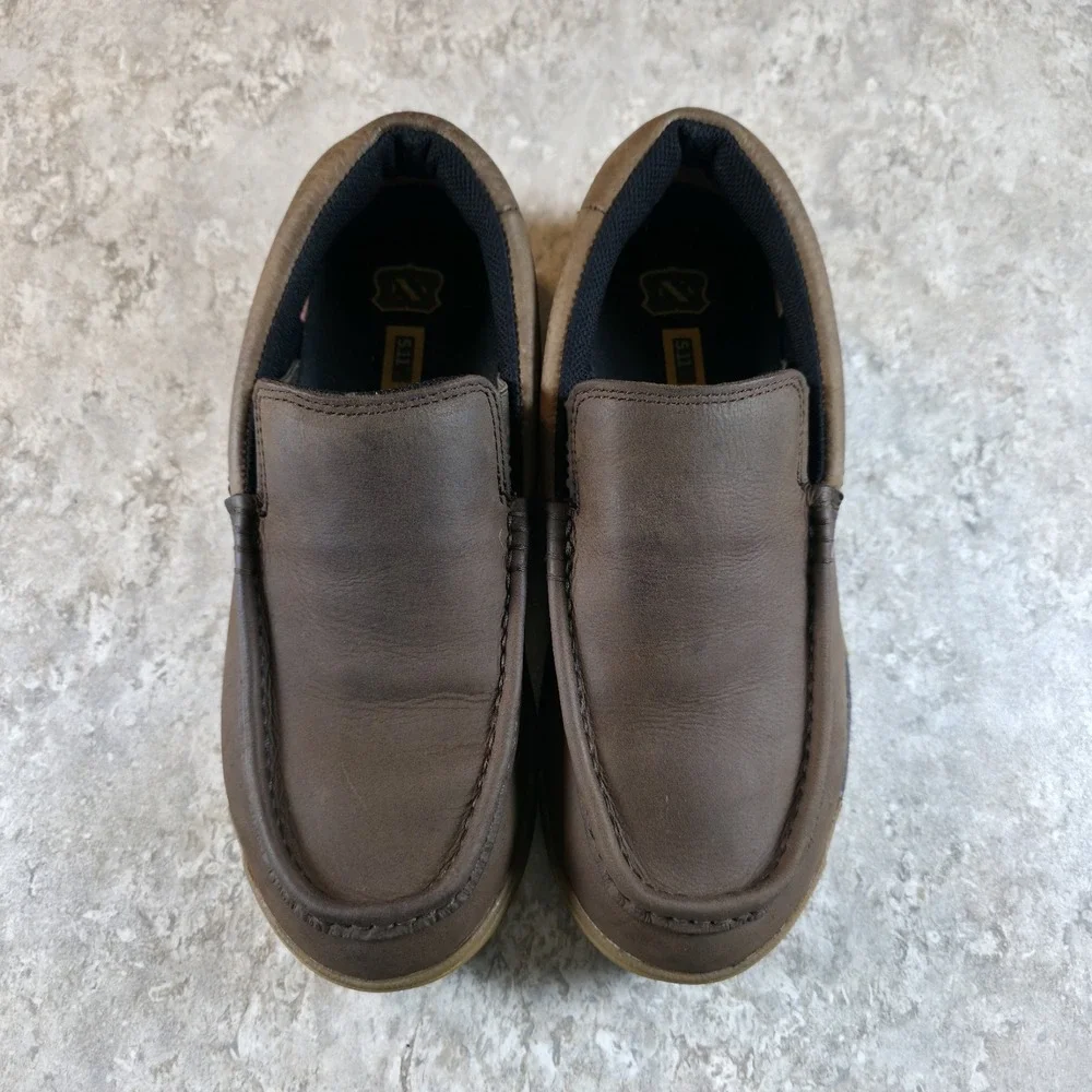5.11 Tactical CCW Field Ops Slip‎ On Shoes Mens Size 8 Brown Leather *Worn Once.